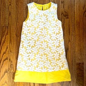Gymboree Yellow & White Floral Print Dres Size 5